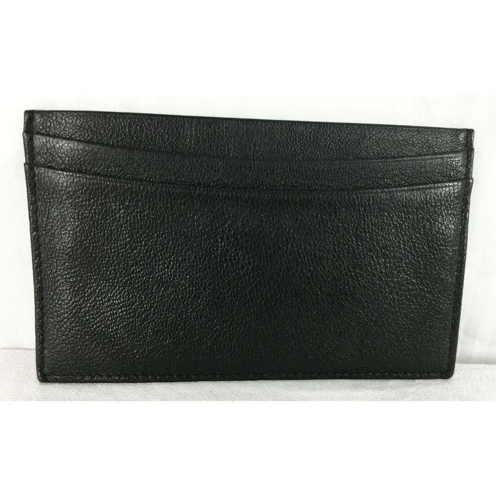 Graphic Image Double Sided Card Receipt Slim Holder Center Compartment